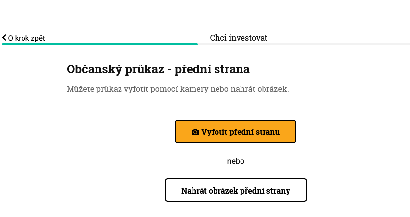Šestý krok registrace do investic na Zonky.cz