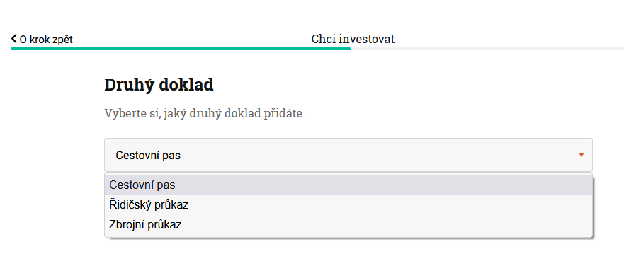 Sedmý krok registrace do investic na Zonky.cz